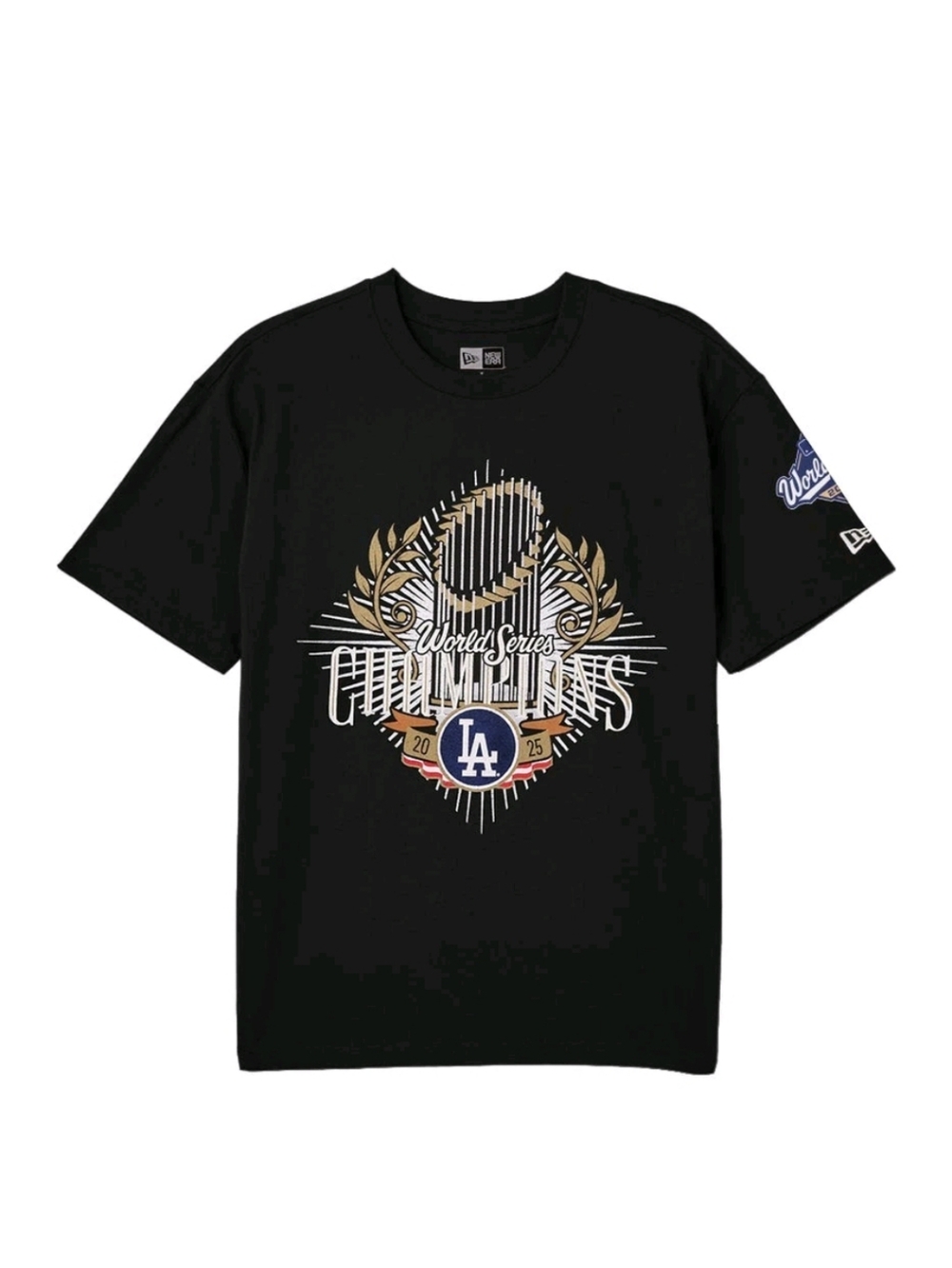 Los Angeles Dodgers World Series Champions Graphic Tee - Black & Gold